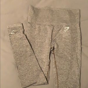 Gymshark Khaki/Marl Seamless Leggings